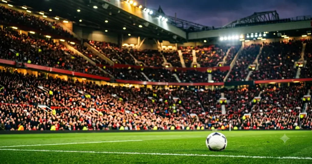 الدوري الانجليزي: كرة قدم على أرضية ملعب أمام مدرجات مكتظة بالجماهير
